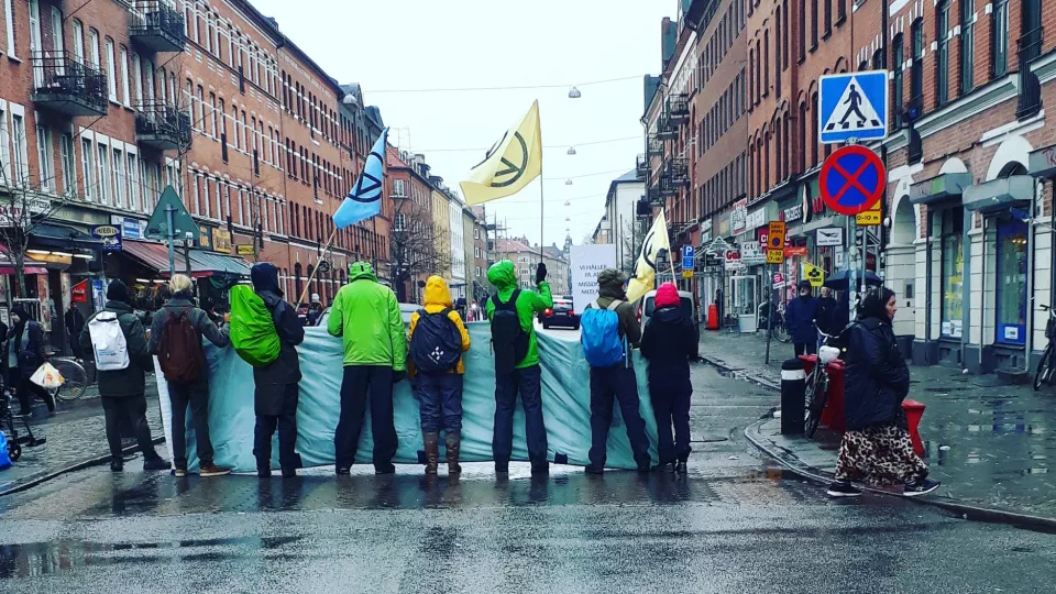 XR demonstration in Malmö on February 29, 2020, photo