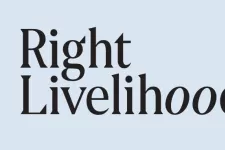 Image with text saying Right Livelihood, logo. Image.